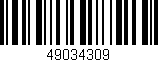 Código de barras (EAN, GTIN, SKU, ISBN): '49034309'