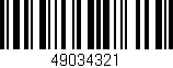 Código de barras (EAN, GTIN, SKU, ISBN): '49034321'