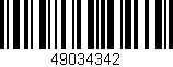 Código de barras (EAN, GTIN, SKU, ISBN): '49034342'