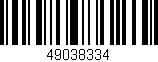 Código de barras (EAN, GTIN, SKU, ISBN): '49038334'