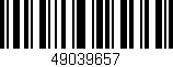 Código de barras (EAN, GTIN, SKU, ISBN): '49039657'