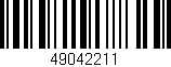 Código de barras (EAN, GTIN, SKU, ISBN): '49042211'