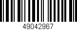 Código de barras (EAN, GTIN, SKU, ISBN): '49042967'