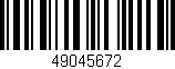 Código de barras (EAN, GTIN, SKU, ISBN): '49045672'