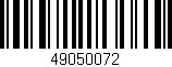 Código de barras (EAN, GTIN, SKU, ISBN): '49050072'