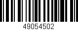Código de barras (EAN, GTIN, SKU, ISBN): '49054502'
