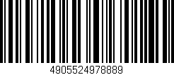Código de barras (EAN, GTIN, SKU, ISBN): '4905524978889'