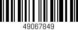 Código de barras (EAN, GTIN, SKU, ISBN): '49067849'