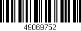 Código de barras (EAN, GTIN, SKU, ISBN): '49069752'