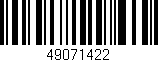 Código de barras (EAN, GTIN, SKU, ISBN): '49071422'
