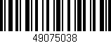 Código de barras (EAN, GTIN, SKU, ISBN): '49075038'