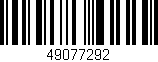 Código de barras (EAN, GTIN, SKU, ISBN): '49077292'