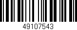 Código de barras (EAN, GTIN, SKU, ISBN): '49107543'