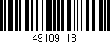 Código de barras (EAN, GTIN, SKU, ISBN): '49109118'