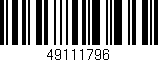 Código de barras (EAN, GTIN, SKU, ISBN): '49111796'