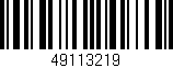 Código de barras (EAN, GTIN, SKU, ISBN): '49113219'