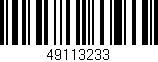 Código de barras (EAN, GTIN, SKU, ISBN): '49113233'