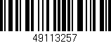 Código de barras (EAN, GTIN, SKU, ISBN): '49113257'