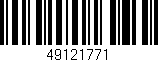 Código de barras (EAN, GTIN, SKU, ISBN): '49121771'