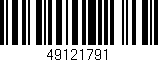 Código de barras (EAN, GTIN, SKU, ISBN): '49121791'