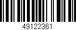 Código de barras (EAN, GTIN, SKU, ISBN): '49122361'