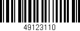 Código de barras (EAN, GTIN, SKU, ISBN): '49123110'