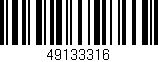 Código de barras (EAN, GTIN, SKU, ISBN): '49133316'