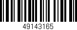 Código de barras (EAN, GTIN, SKU, ISBN): '49143165'