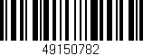 Código de barras (EAN, GTIN, SKU, ISBN): '49150782'