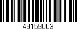 Código de barras (EAN, GTIN, SKU, ISBN): '49159003'