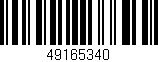 Código de barras (EAN, GTIN, SKU, ISBN): '49165340'