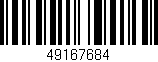 Código de barras (EAN, GTIN, SKU, ISBN): '49167684'