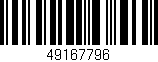 Código de barras (EAN, GTIN, SKU, ISBN): '49167796'
