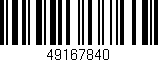 Código de barras (EAN, GTIN, SKU, ISBN): '49167840'