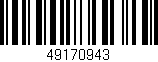 Código de barras (EAN, GTIN, SKU, ISBN): '49170943'