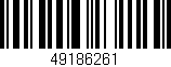 Código de barras (EAN, GTIN, SKU, ISBN): '49186261'