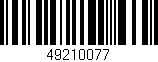 Código de barras (EAN, GTIN, SKU, ISBN): '49210077'