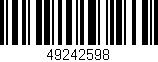 Código de barras (EAN, GTIN, SKU, ISBN): '49242598'