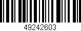 Código de barras (EAN, GTIN, SKU, ISBN): '49242603'