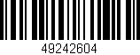 Código de barras (EAN, GTIN, SKU, ISBN): '49242604'