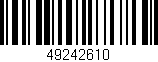Código de barras (EAN, GTIN, SKU, ISBN): '49242610'