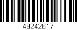 Código de barras (EAN, GTIN, SKU, ISBN): '49242617'
