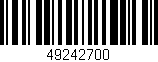 Código de barras (EAN, GTIN, SKU, ISBN): '49242700'