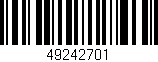 Código de barras (EAN, GTIN, SKU, ISBN): '49242701'