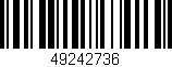 Código de barras (EAN, GTIN, SKU, ISBN): '49242736'