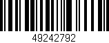 Código de barras (EAN, GTIN, SKU, ISBN): '49242792'