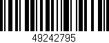 Código de barras (EAN, GTIN, SKU, ISBN): '49242795'