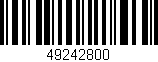 Código de barras (EAN, GTIN, SKU, ISBN): '49242800'