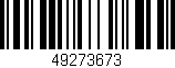 Código de barras (EAN, GTIN, SKU, ISBN): '49273673'