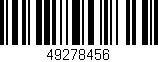 Código de barras (EAN, GTIN, SKU, ISBN): '49278456'